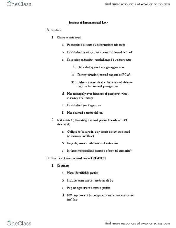 LAWS 8886 Lecture : International Law OUTLINE1.docx thumbnail