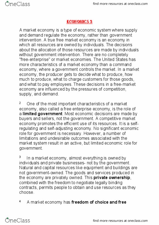 200425 Lecture Notes - Lecture 3: Capitalism, Planned Economy, Limited Government thumbnail