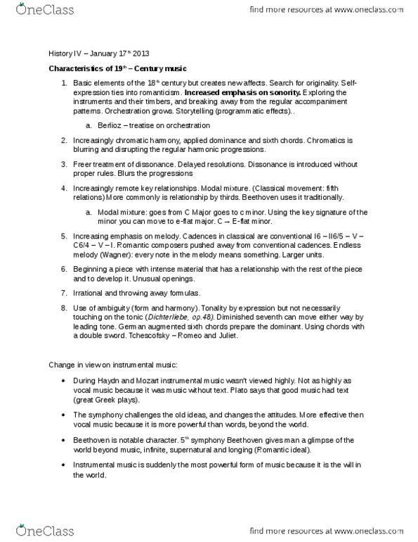 MUSI 3480 Lecture Notes - Augmented Sixth Chord, Dichterliebe, Diminished Seventh thumbnail