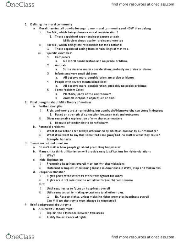 PHIL 230 Lecture Notes - Lecture 11: Plantlife thumbnail