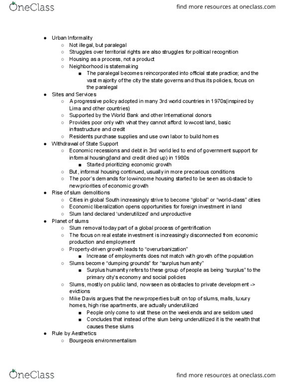 01:450:250 Lecture Notes - Lecture 16: Paralegal, Economic Liberalization, Land Titling thumbnail