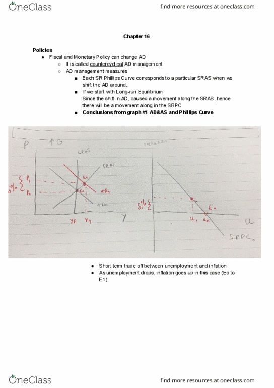 ECO102H1 Lecture Notes - Lecture 13: Phillips Curve, Monetary Policy, Money Supply cover image