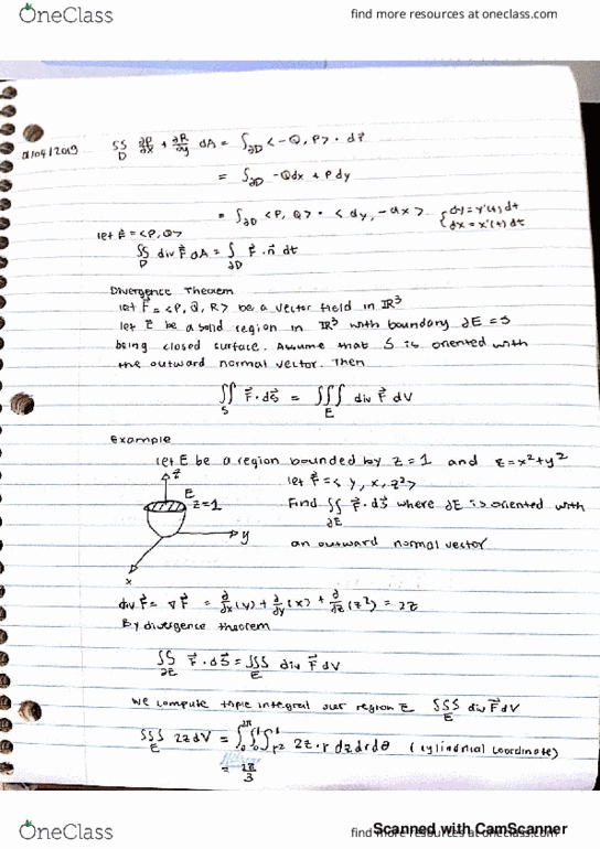 MAT235Y1 Lecture 37: divergence theorem cover image