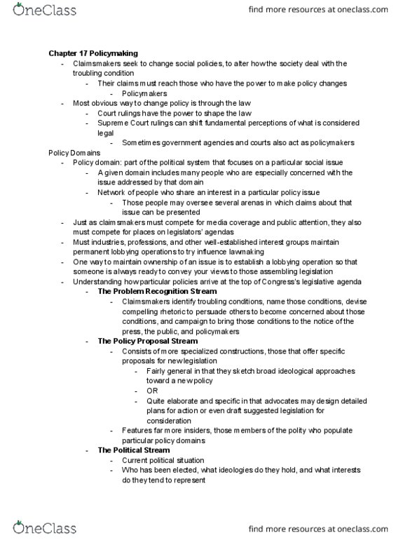 SOCIOL 103 Chapter Notes - Chapter 7: Free Hand thumbnail