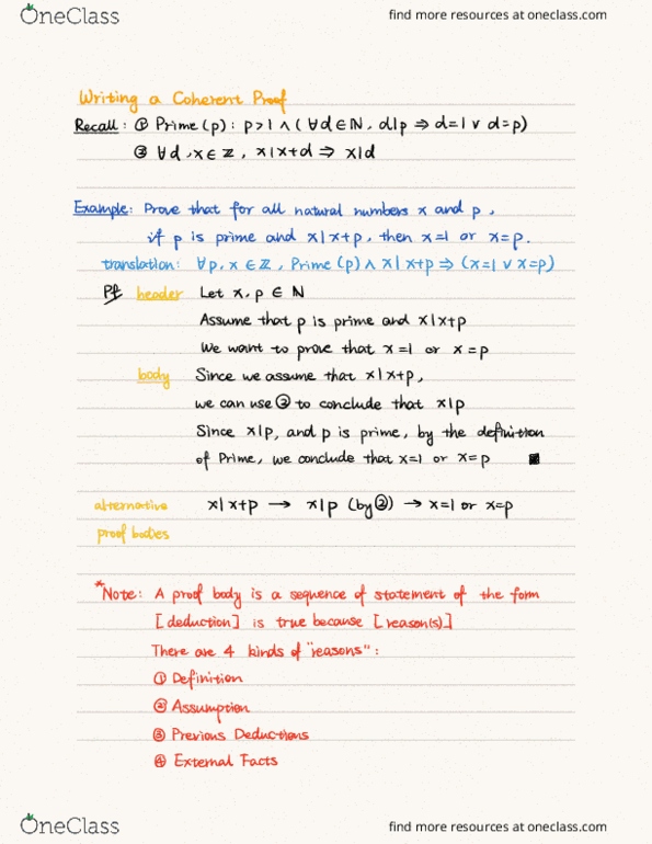 CSC165H1 Lecture Notes - Lecture 7: Contraposition thumbnail