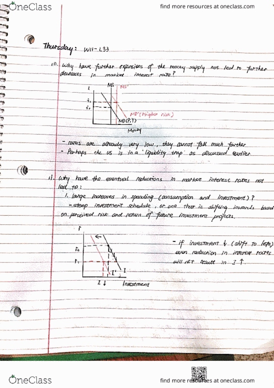 ECON 110 Lecture Notes - Lecture 33: Nairu, Money Supply, Rna Thermometer cover image