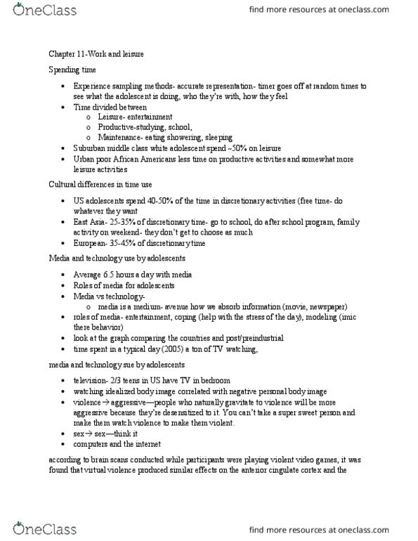 PSYC 304 Lecture Notes - Lecture 12: Condom, Glass Ceiling, Time Management thumbnail
