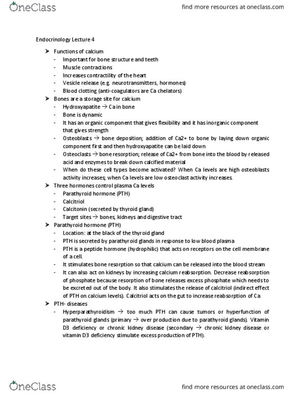 PHYSL210B Lecture Notes - Lecture 15: Chronic Kidney Disease, Bone Resorption, Thyroid thumbnail