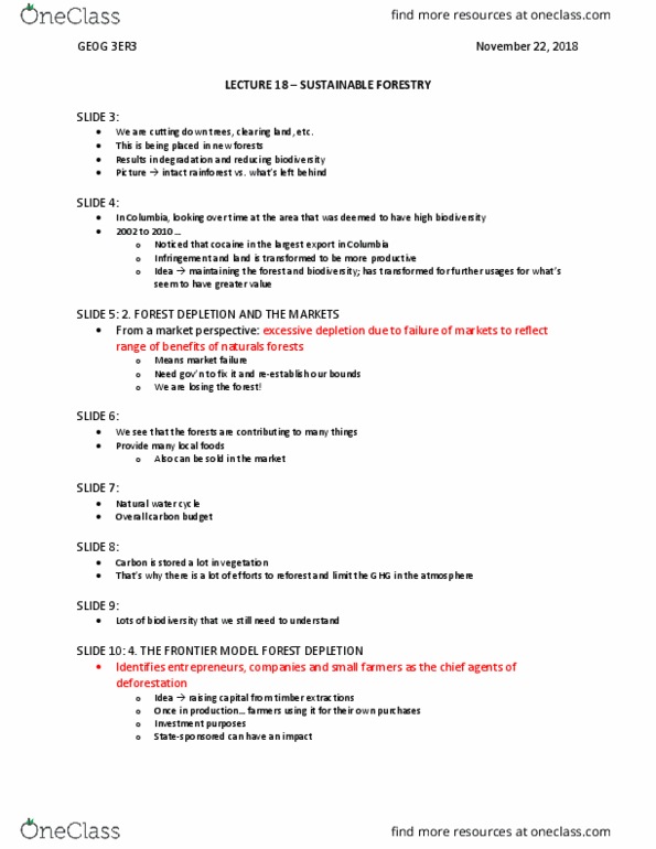 GEOG 3ER3 Lecture Notes - Lecture 18: Market Failure, Water Cycle, Kuznets Curve thumbnail