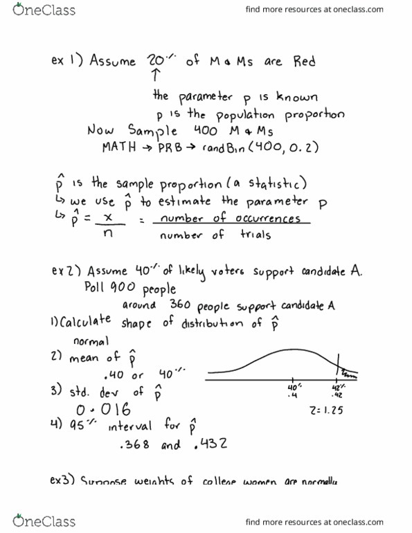 STATISTC 111 Lecture Notes - Lecture 19: Standard Deviation thumbnail