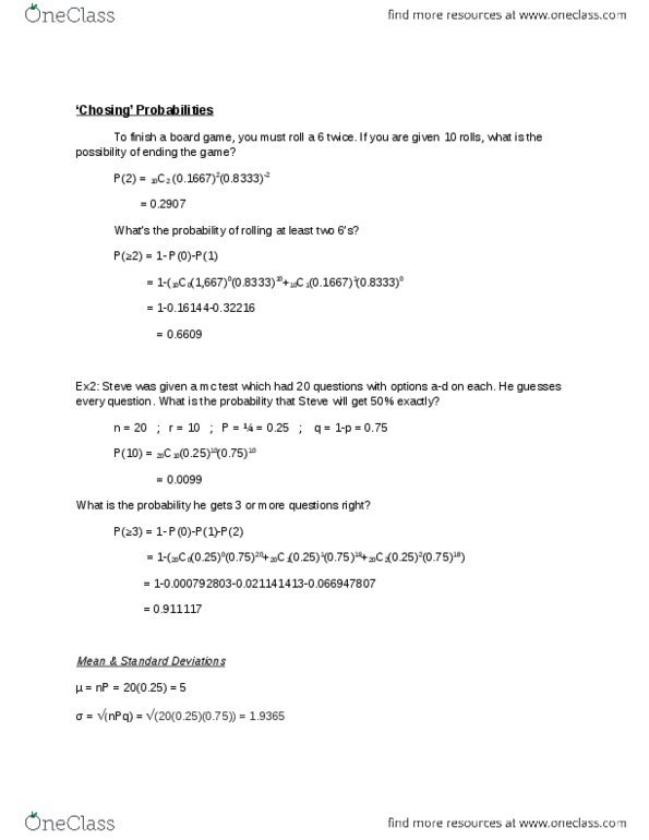 MATH 1P98 Lecture : 'Chosing' Probabilities thumbnail