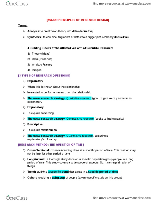 SOCI 217 Lecture Notes - Reproducibility, Concurrent Validity, Operationalization thumbnail