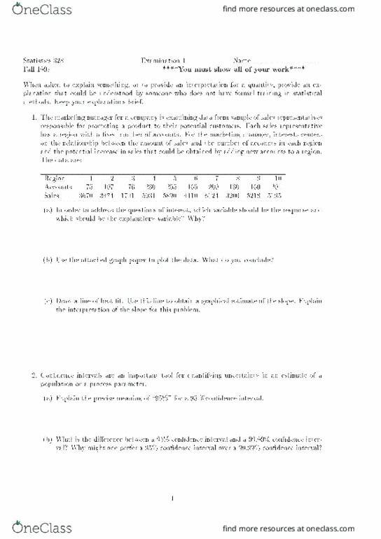 STAT 528 Midterm: Exam 1 - OneClass