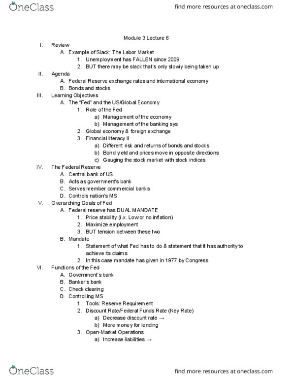 UGBA 10 Lecture Notes - Lecture 6: Federal Funds Rate, Stock Market Index, Financial Literacy thumbnail