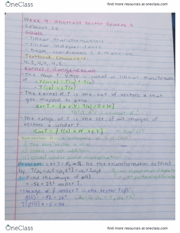 MATH 112 Lecture 29: Practice with linear independence/dependence, spanning set theorem, b-coordinates, basis, practice problems cover image