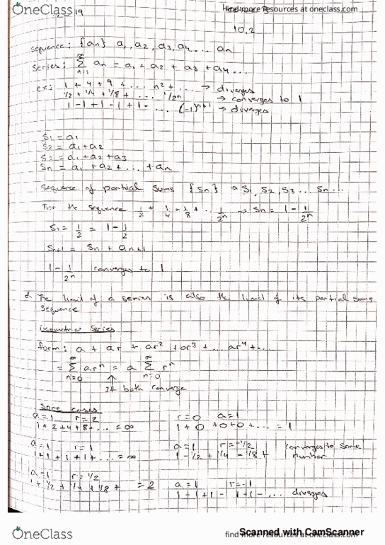 MAT 21C Lecture 3: Series cover image