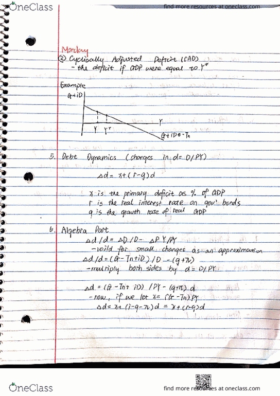 ECON 110 Lecture Notes - Lecture 37: Real Interest Rate, Ricardian Equivalence cover image