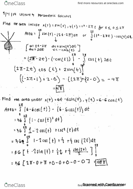 MATH 2D Lecture 3: Parametric Calculus cover image