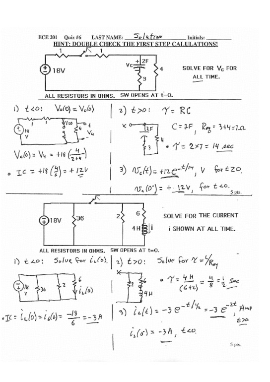 ECE 201 Quiz: Quiz 6 - OneClass