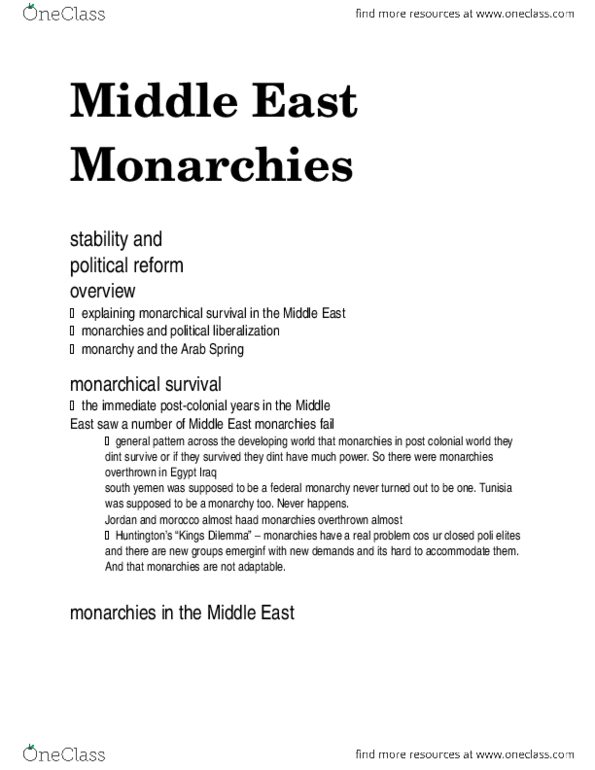 POLI 340 Lecture : Monarchies.docx thumbnail