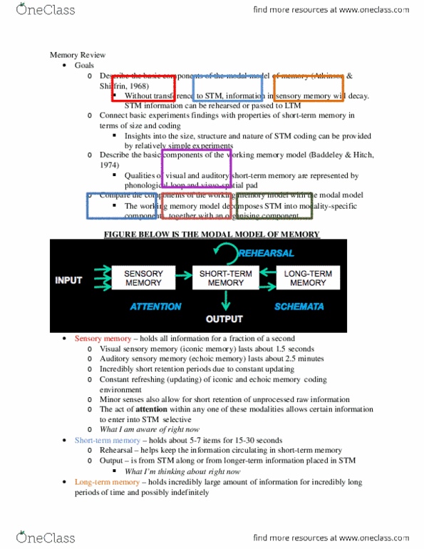 PSY 654 Lecture 5: Lecture 5 Short-Term Memory thumbnail