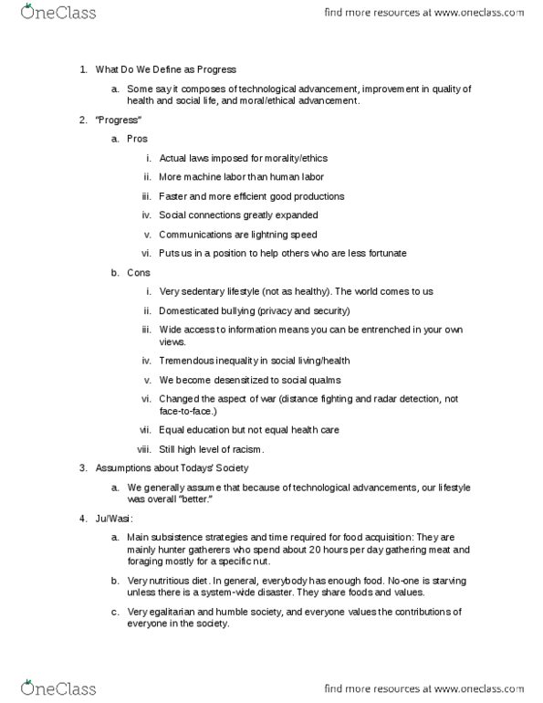 ANTH 1 Lecture Notes - Lecture 2: Lightning thumbnail