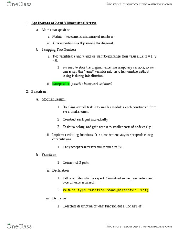 ECE 15 Lecture Notes - Greatest Common Divisor, Polskie Radio Program Iii, C Mathematical Functions thumbnail