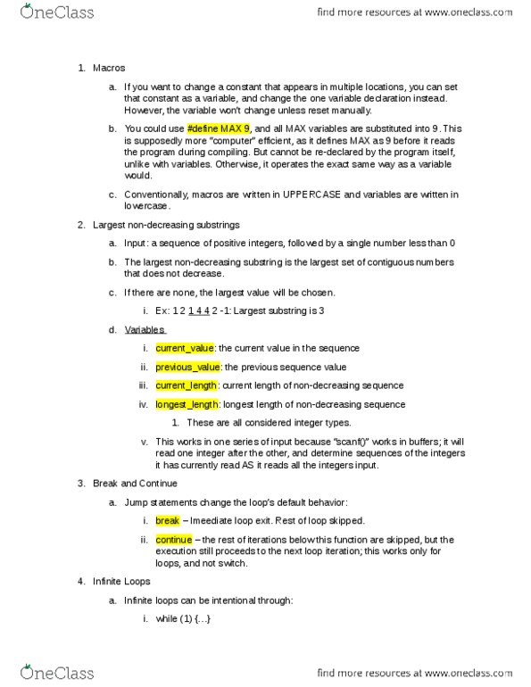 ECE 15 Lecture Notes - Lecture 4: Substring, Scanf Format String, By2 thumbnail