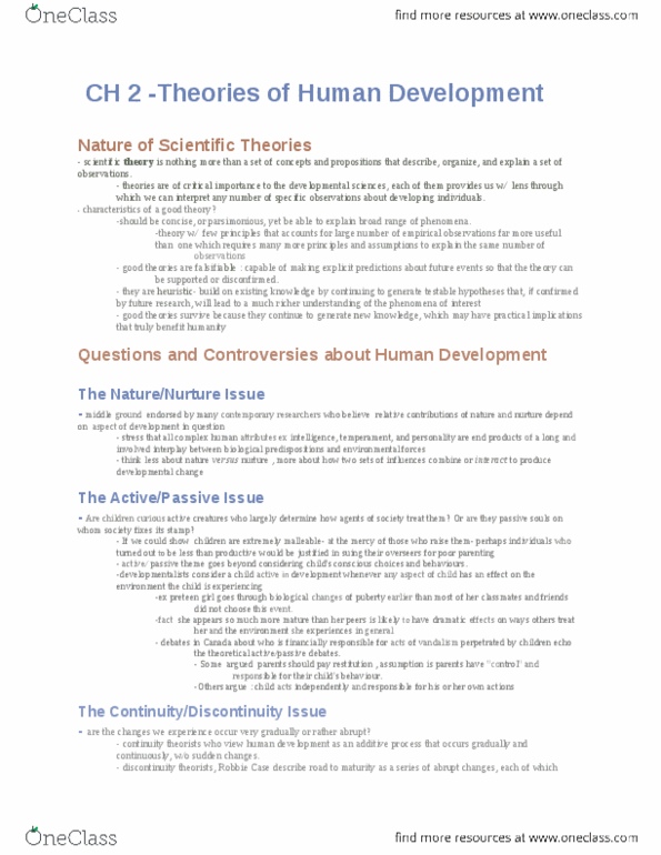 PSYC 2450 Chapter Notes -Developmental Psychology, Psychosexual Development, Cognitive Psychology thumbnail