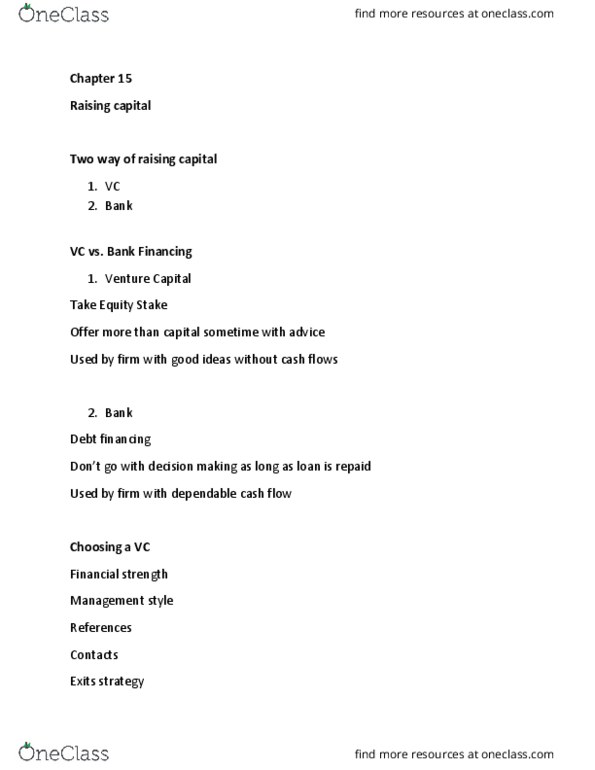 FIN 302 Lecture Notes - Lecture 25: Cash Flow cover image