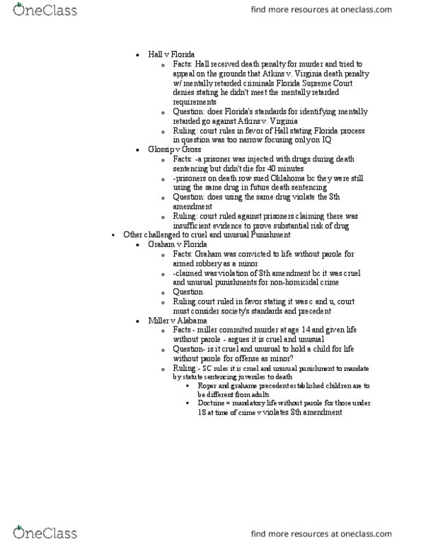 POLISCI 361 Lecture Notes - Lecture 15: Intellectual Disability thumbnail