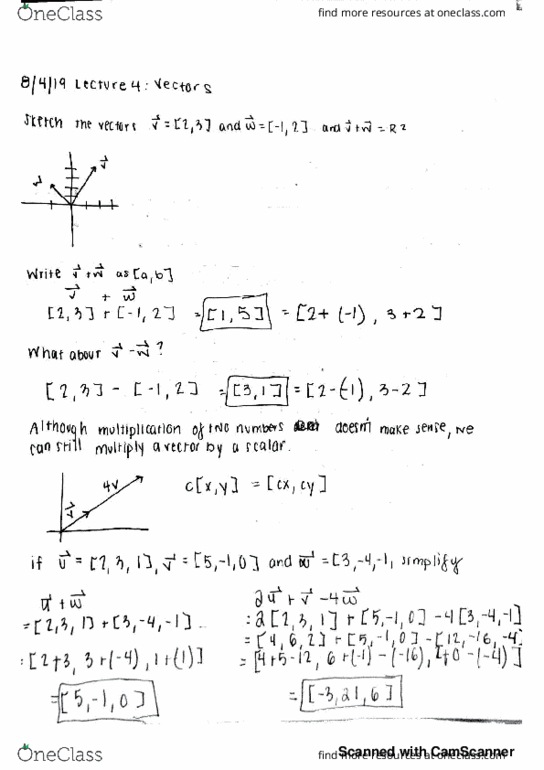 MATH 2D Lecture 4: Vectors thumbnail