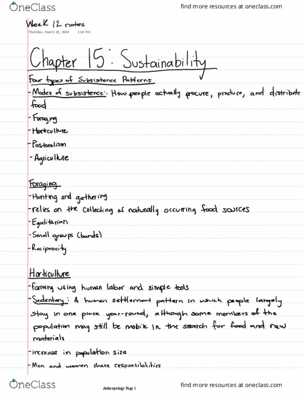 ANTH 1003 Lecture 12: Sustainability thumbnail