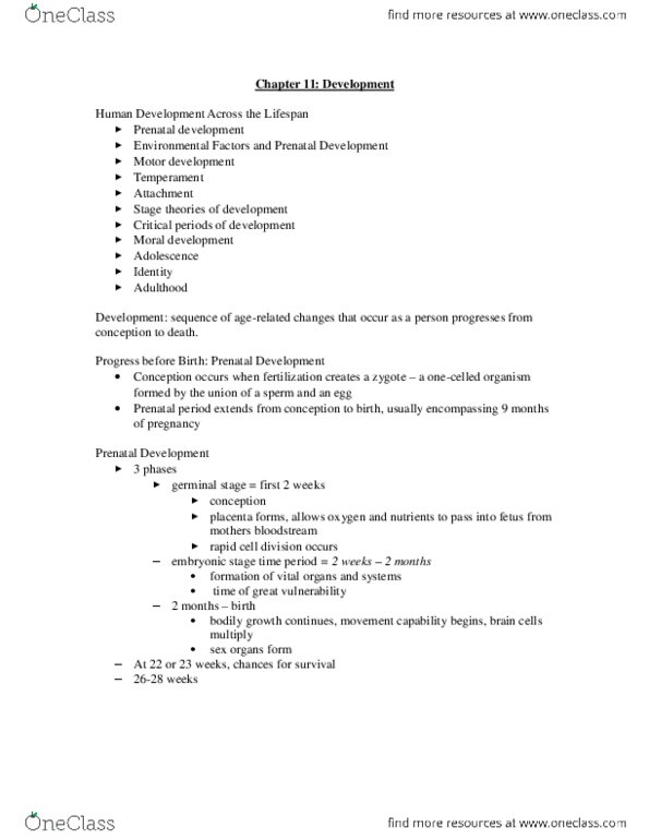 PS102 Chapter Notes - Chapter 11: Fetal Alcohol Spectrum Disorder, Aspirin, Syphilis thumbnail