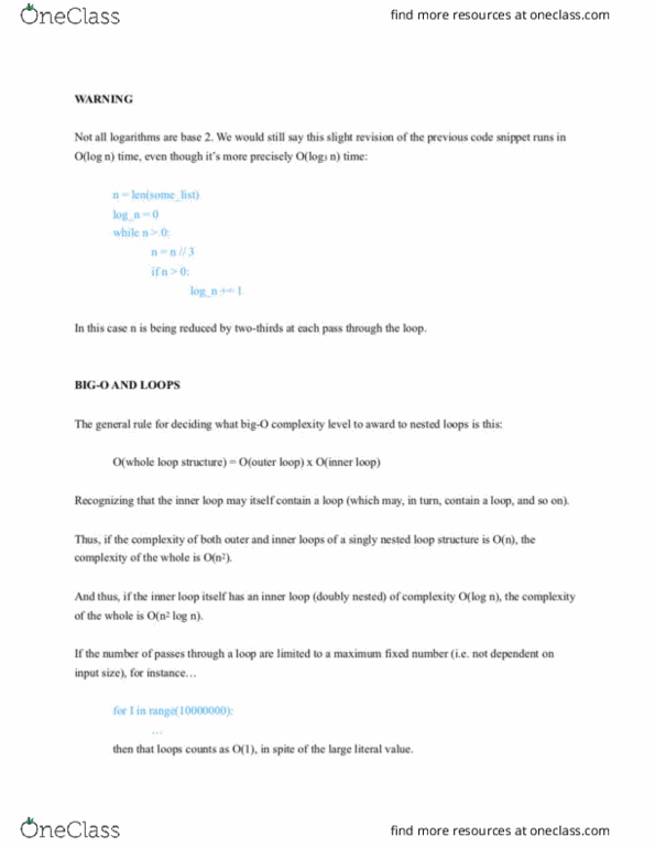 CISC 121 Lecture Notes - Lecture 31: Insertion Sort, Bubble Sort, Binary Search Algorithm cover image