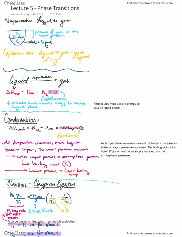 CHE 2B Lecture Notes - Lecture 5: Boiling Point thumbnail