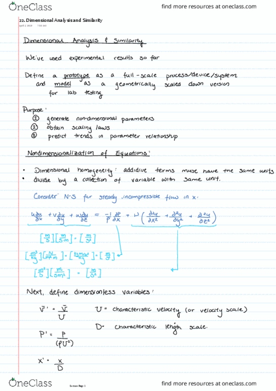 MEC E331 Lecture 22: 22. Dimensional Analysis and Similarity thumbnail