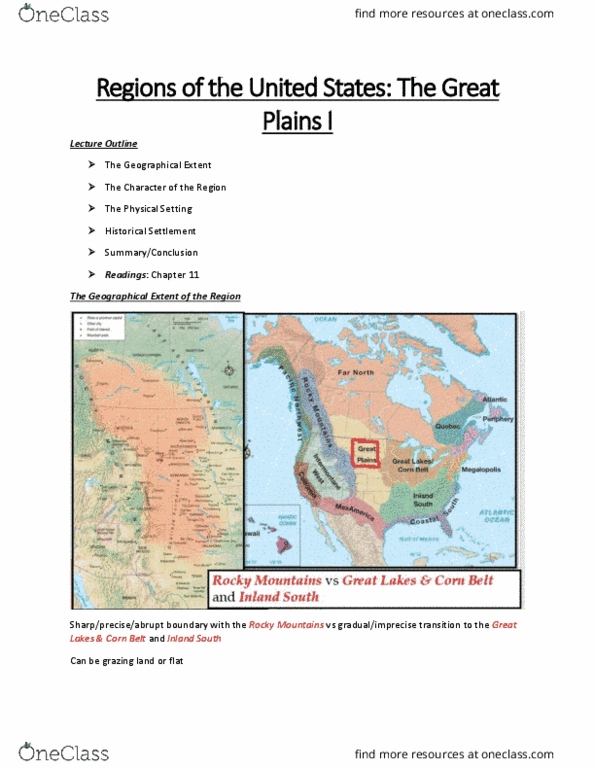 GEOG 2RU3 Lecture 18: GEOG 2RU3- Lecture 18- Regions of the United States - The Great Plains I thumbnail