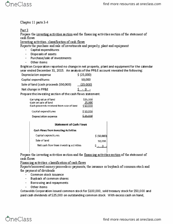 MGMT 20000 Lecture Notes - Lecture 30: Dividend, Treasury Stock, Common Stock thumbnail