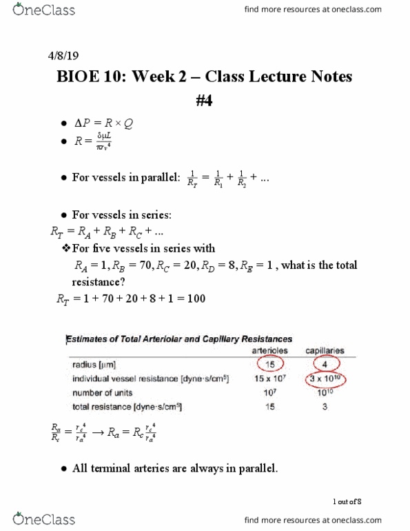 BIOE 10 Lecture Notes - Lecture 4: Heart Valve, Fax, Aortic Valve thumbnail