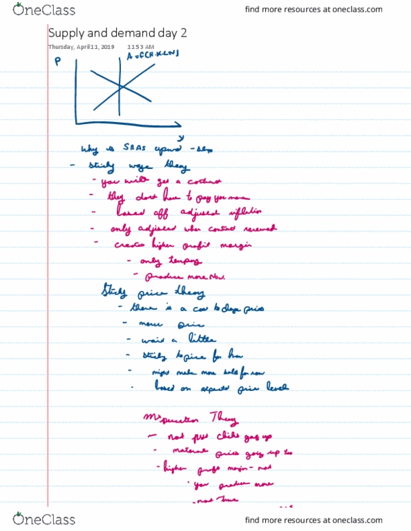 ECON 22061 Lecture 14: Supply and Demand thumbnail