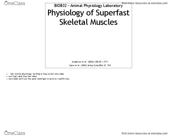 BIOB32H3 Lecture Notes - Lecture 8: Skeletal Muscle, Cytosol, Tetanus thumbnail