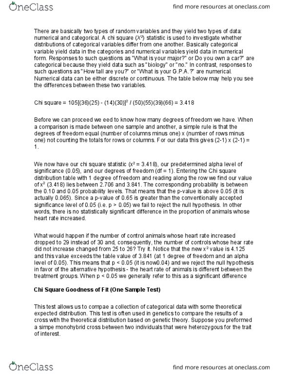 STT 212 Lecture Notes - Lecture 14: Chi-Squared Test, Chi-Squared Distribution, Null Hypothesis thumbnail