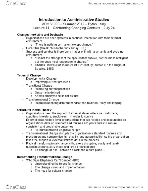 ADMS 1000 Lecture Notes - Availability Heuristic, Norman Mineta, Satisficing thumbnail