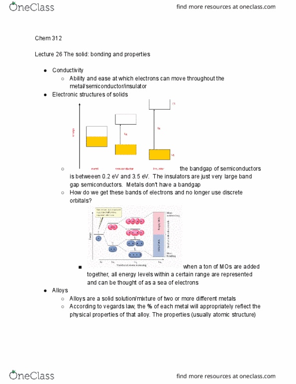 CHEM 312 Lecture Notes - Lecture 26: Electronvolt, Ion, Electronegativity thumbnail