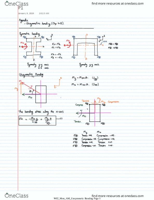 MECHENG 3A03 Lecture 4: W02_Mon_AM_Unsymmetic Bending thumbnail