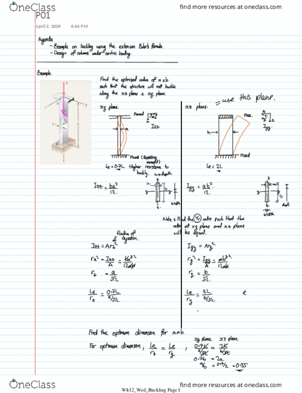 MECHENG 3A03 Lecture 41: Wk12_Wed_Buckling thumbnail