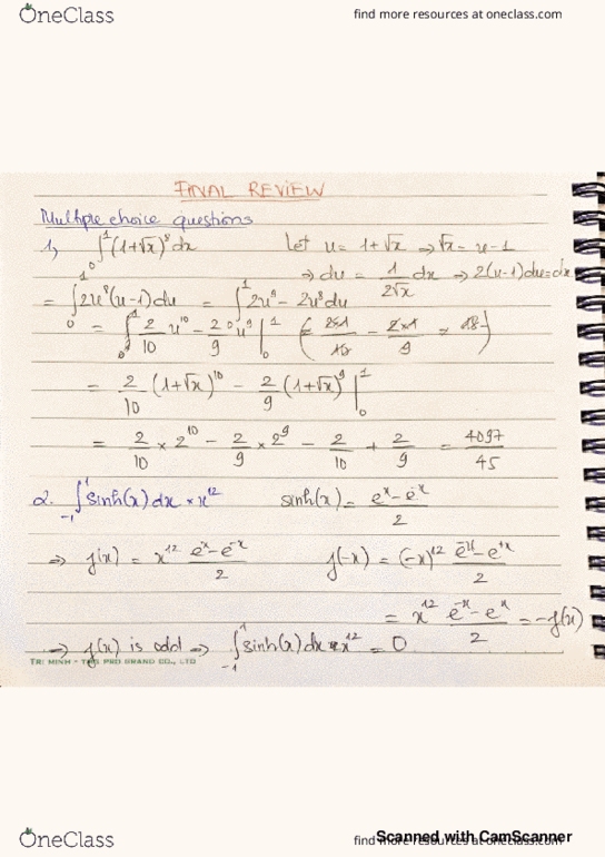 MATH 141 Final: Math 141 - Final practice - OneClass