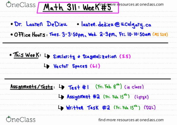 MATH 311 Lecture Notes - Lecture 5: Prussian P 8, Linear Independence, Distributive Property thumbnail