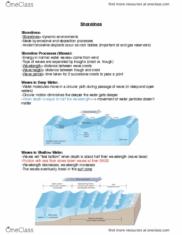 Earth Sciences 1022A/B Lecture 13: Earth Sci Shorelines thumbnail